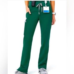 FIGS Livingston Basic Scrub Pants Hunter Green